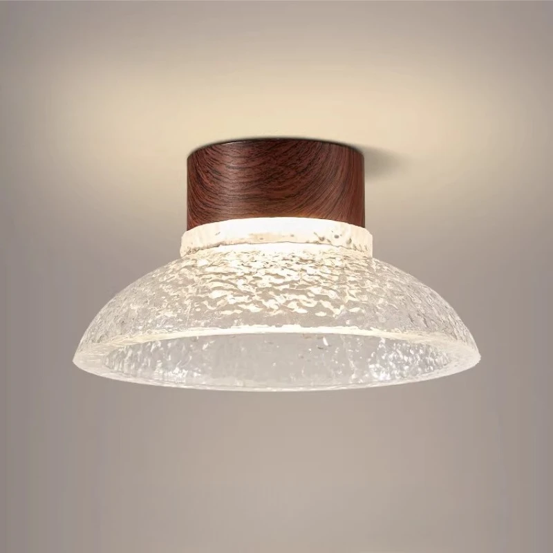 American Ice Crack Acrylic Small Ceiling Lights Medieval Nanyang Style Bar Island Table Dining Table Restaurant LED Hanging Lamp
