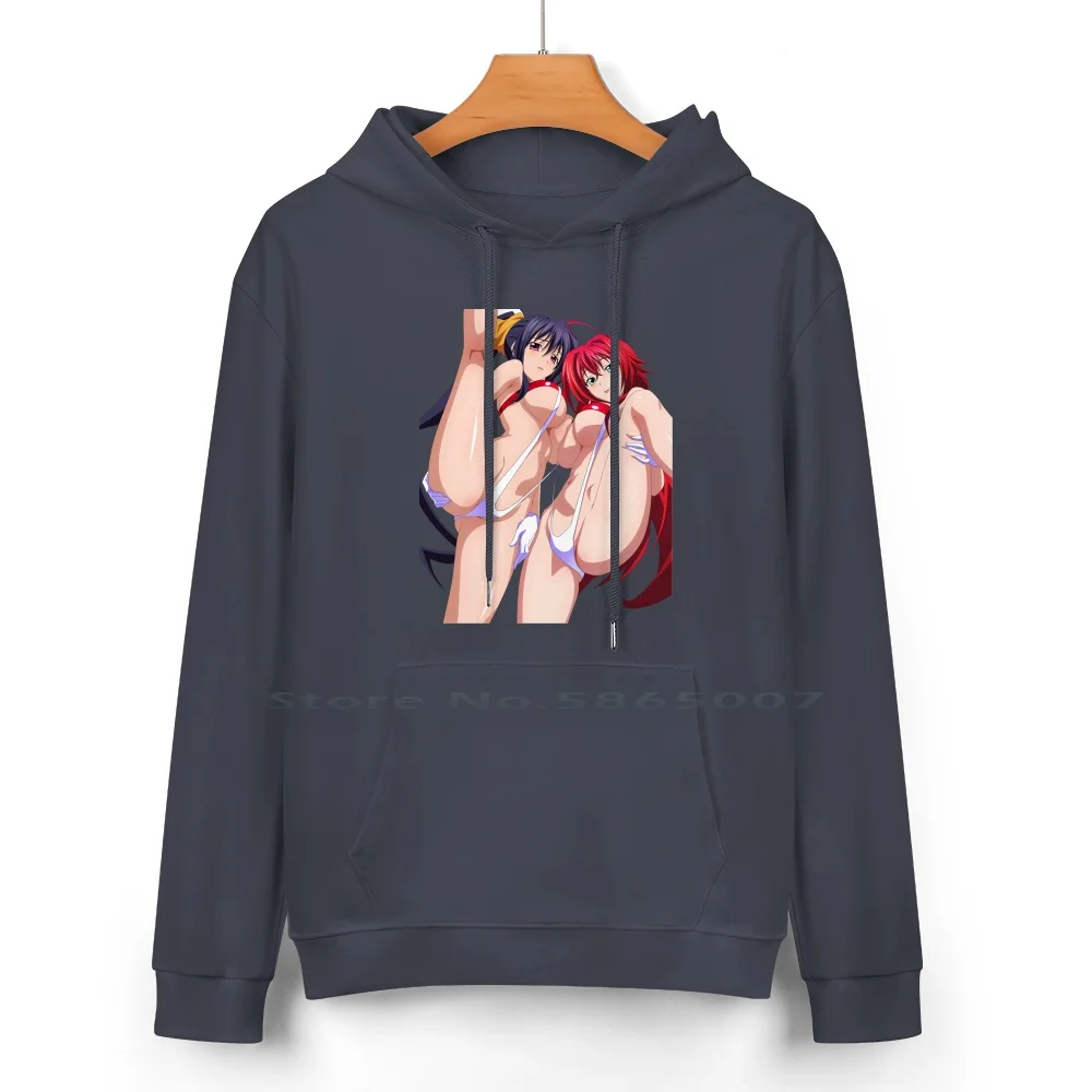 Fantasy Rias And Akeno Pure Cotton Hoodie Sweater 24 Colors Anime Manga Japanese Gremory Black Rias Nanatsu Himejima Food Akeno