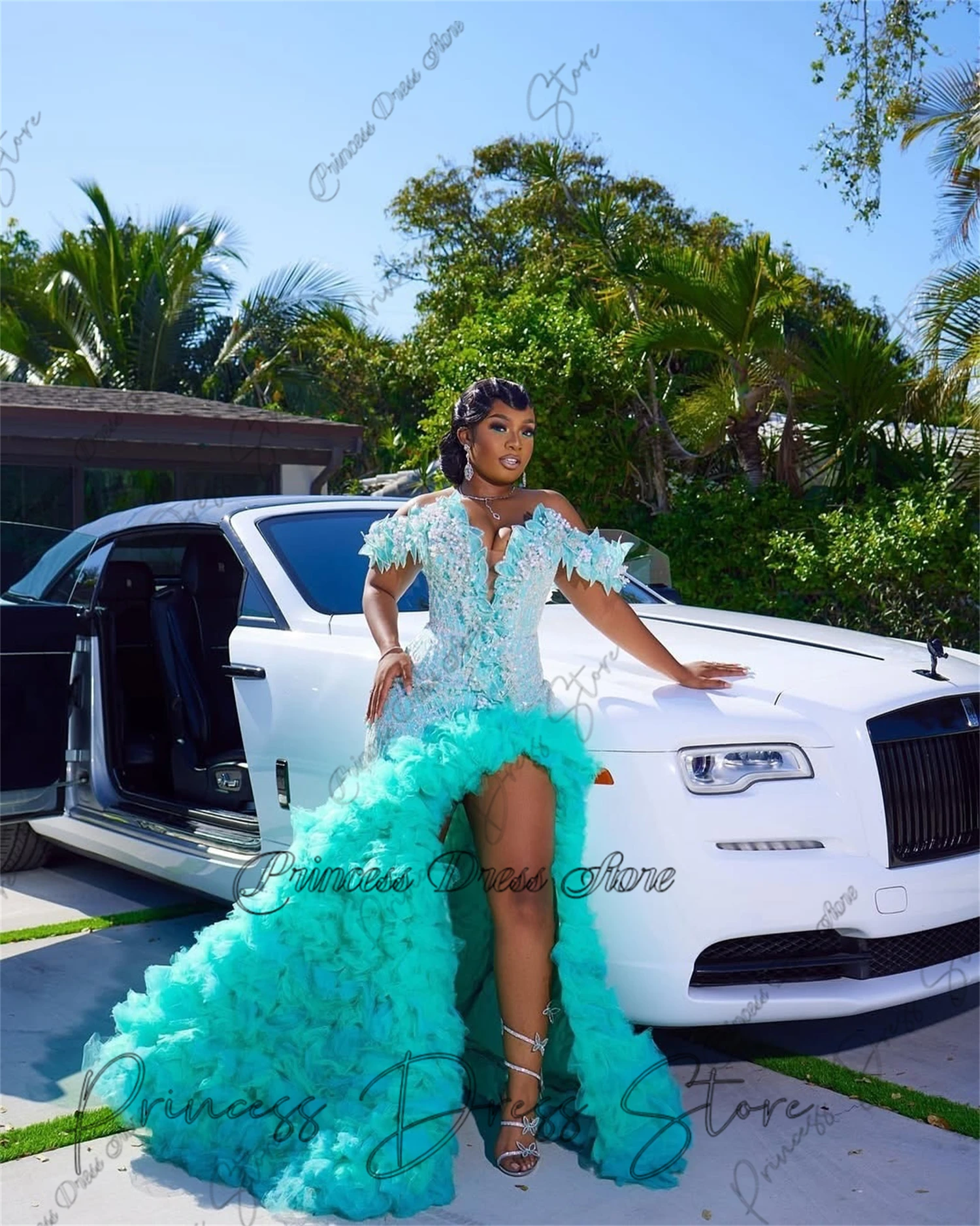 

Роскошное дизайнерское платье для выпускного вечера с бисером, кристаллами и драпировкой из тюля, для темнокожих девушек, фасон «русалка», свадебное, на заказ