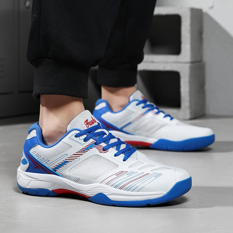 Unisex Trendy Professional Volleyball Badminton Tennis Shoes Comfy Non Slip Durable Lace Up Rubber Sole Couple shoes Sneakers