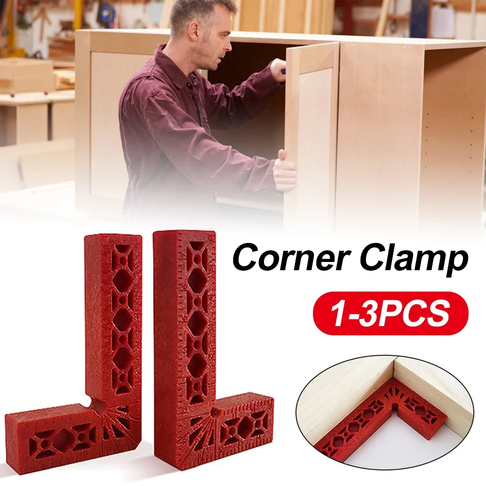 

90 Degree Right Angle Clamp Auxiliary Fixing Clips Portable Corner Clamp Ruler for L-Shaped Woodworking Positioning Fixture