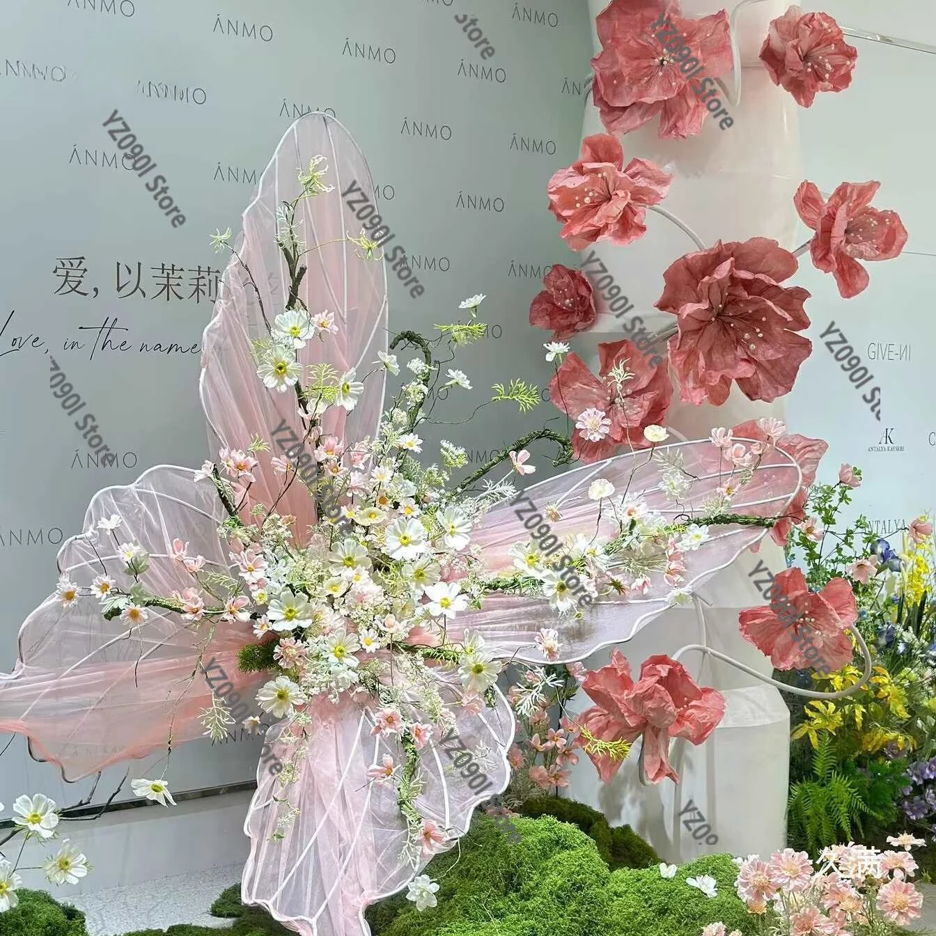 3D Giant Butterfly Decor, Handmade Ornament for Mall Outdoor & Guide Decoration