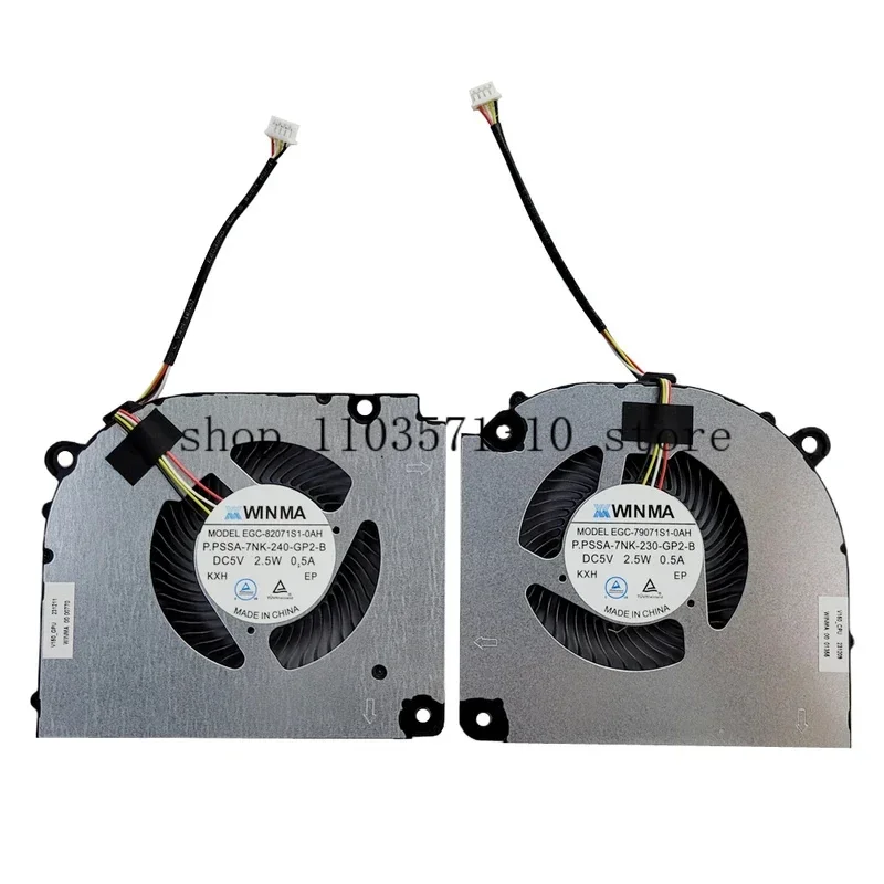 New Compatible CPU and GPU Cooling Fan for Hasee Z7 Z7T Z8 G8-DA5NP G8-DA7NP G8-DA7NT G8-DA5NS G8-DA7NS G8-DA9NT DC5V