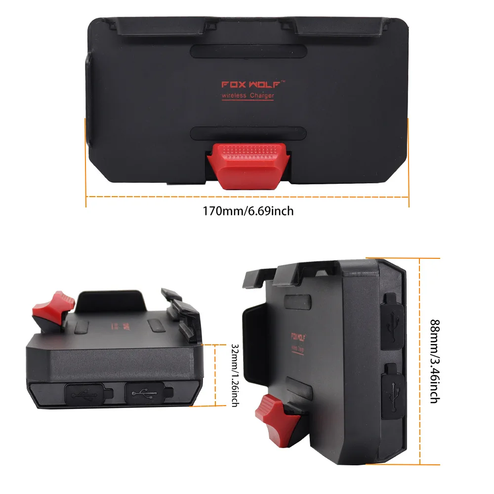 

Wireless Charging Phone Navigation Bracket for BMW R1250GS ADV F900GS R1200GS ADV Motorcycle GPS Mount Holder