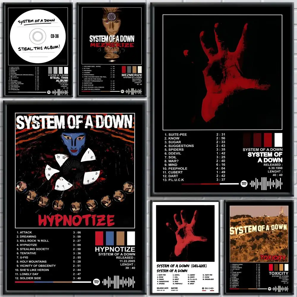 Rock S_System of a D_Down Poster Perfect Sticker Self Adhesive Art Designed for Home Dining Office Spaces