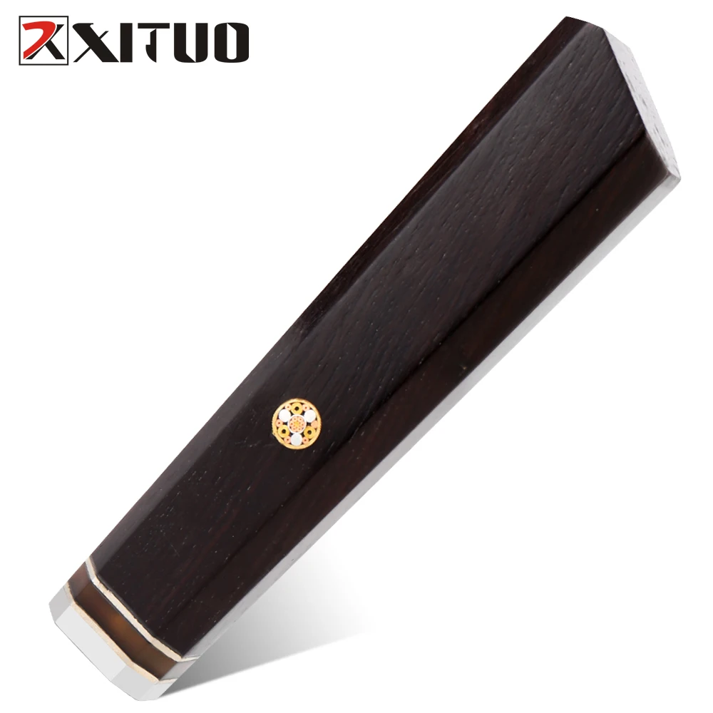 Chef Knife Octagonal Handle Replacement Supplies For Japanese Sashimi Kitchen Knives Ebony Material Knife Factory Makers Custom image 3