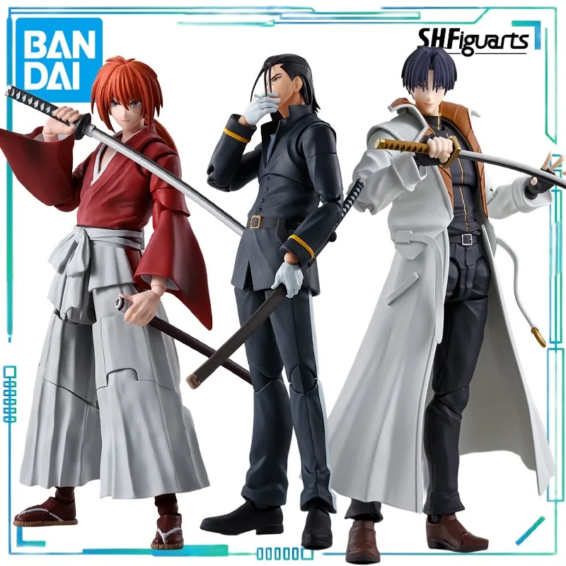 

BANDAI Genuine S. H. Figuarts series movable toys Langke Sword Heart Series Himura Kenshin，Saito Ichiro，Shinomori Aoshi Anime