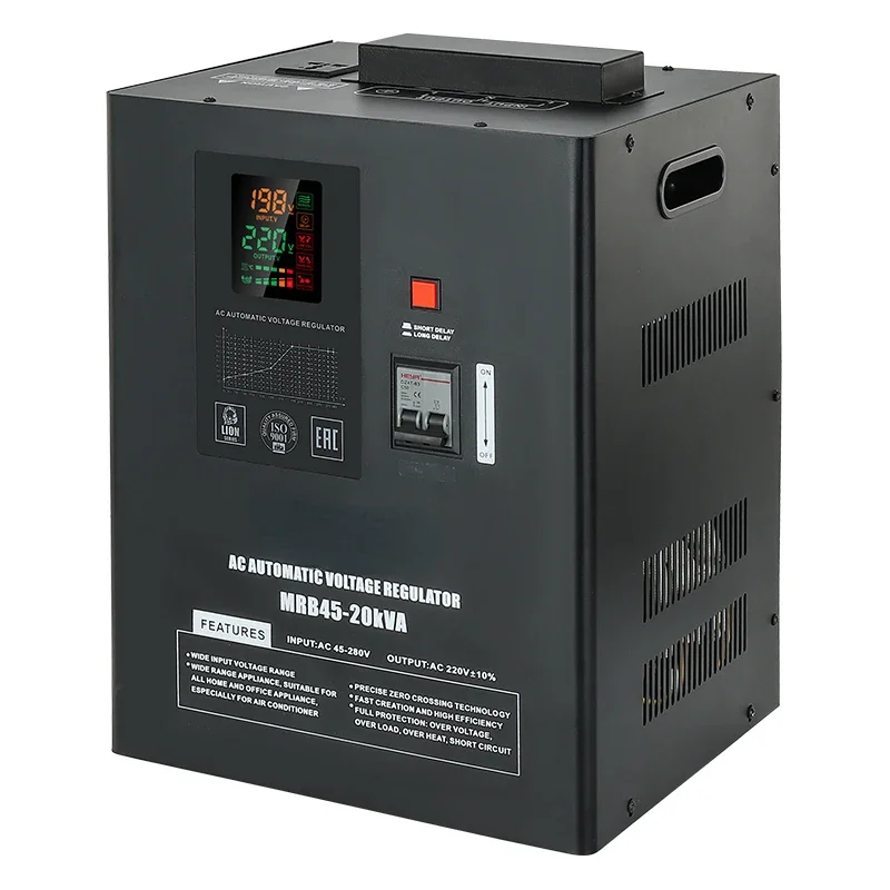 Wall Mounted 5KVA 45/60/90/140V-280V Single Phase 220V Electronic AC Automatic Voltage Regulators Stabilizers