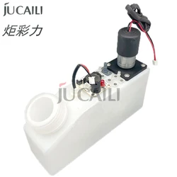JCL 0.5L DTF White Ink Sub Tank with Stirring Mixer Level Sensor and Alarm Board for Eco Solvent Printer 500mL Ink Cartridge