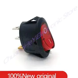 1-10Pcs/Lot Factory Direct Sales Ship Type Switch KCD1 Oval with Light 3 Pin 2 Gear 6A 250V 10A 125V Warping Switch