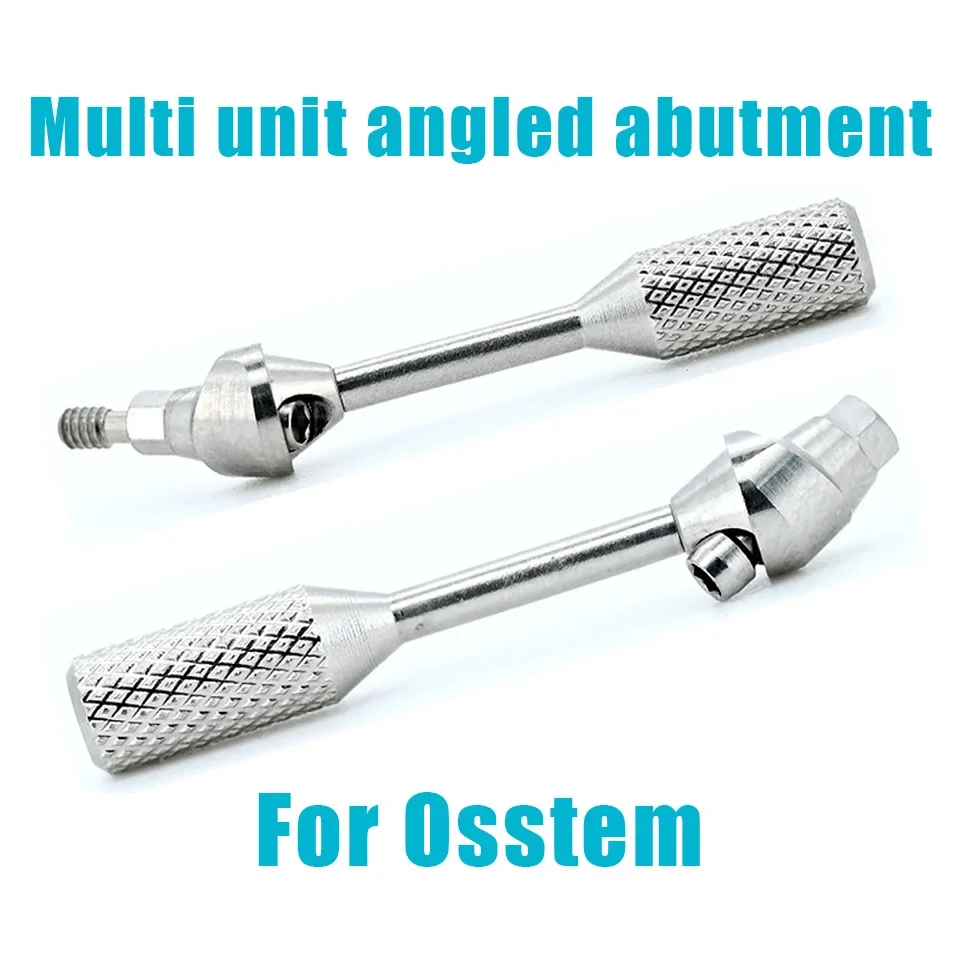5Pcs Dental Multi-Unit Angled Abutment Fits Osstem Conical Mini Regular Platform Screw-Retained Bar Hybrid Restorations Material