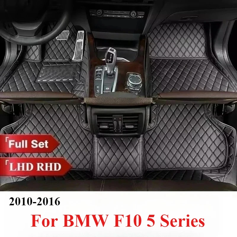 

Car Floor Mats For BMW F10 5 Series 2016 2015 2014 2013 2012 2011 2010 Auto Interior Accessories Anti-dirty Leather Dash Carpet