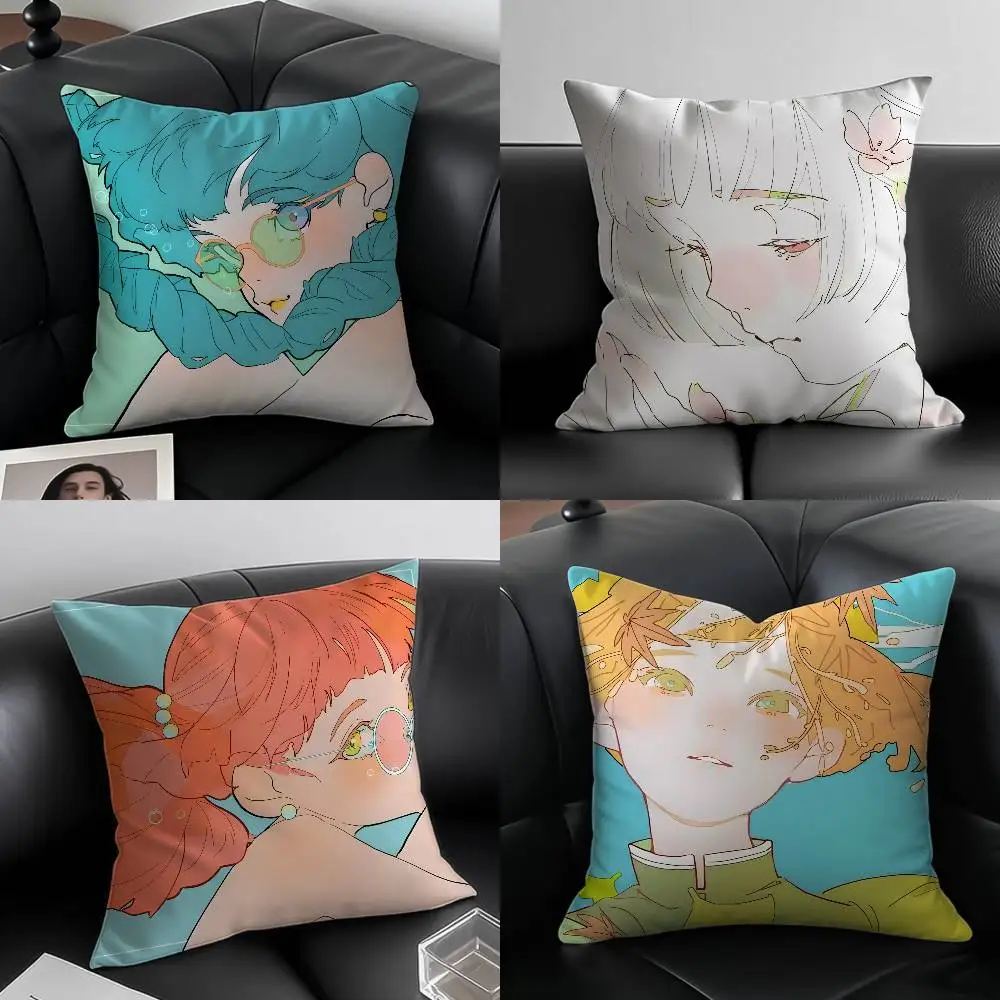 

Illustrations By N-N-Nanaichio Pillow Case Custom Printed Brushed Fleece Pillow, Baby Skin-Touch, Eco-Friendly Dye-Sublimation C