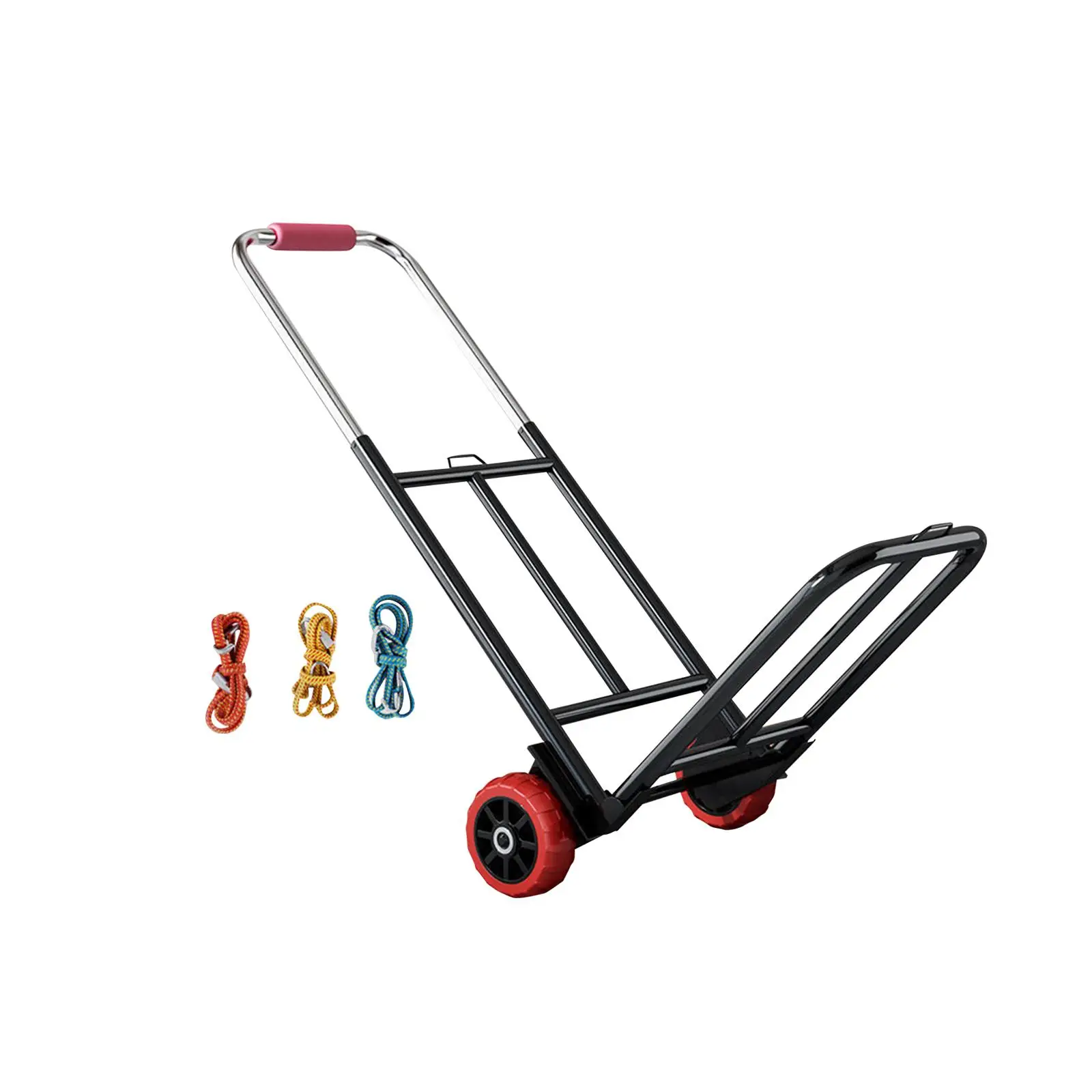 Folding Hand Truck Folding Hand Cart Adjustable Portable Foldable Platform Truck Cart for Office Transportation Travel