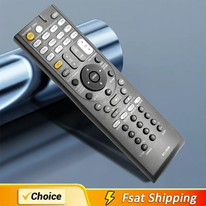 

RC-765M For Onkyo Home Theater TV Soundbar Audio System/AV Receiver Remote Control 24140765 RT24140765 TX-SR608 Replacement