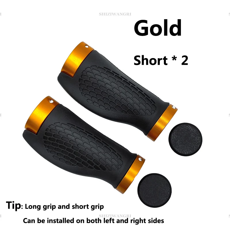 PE Rubber MTB Bike Grips Stuurhoes Rubber Zacht Antislip Fietsgreep Legering Lock Bar BMX Handvat Manchetten Fietsen Accessoires