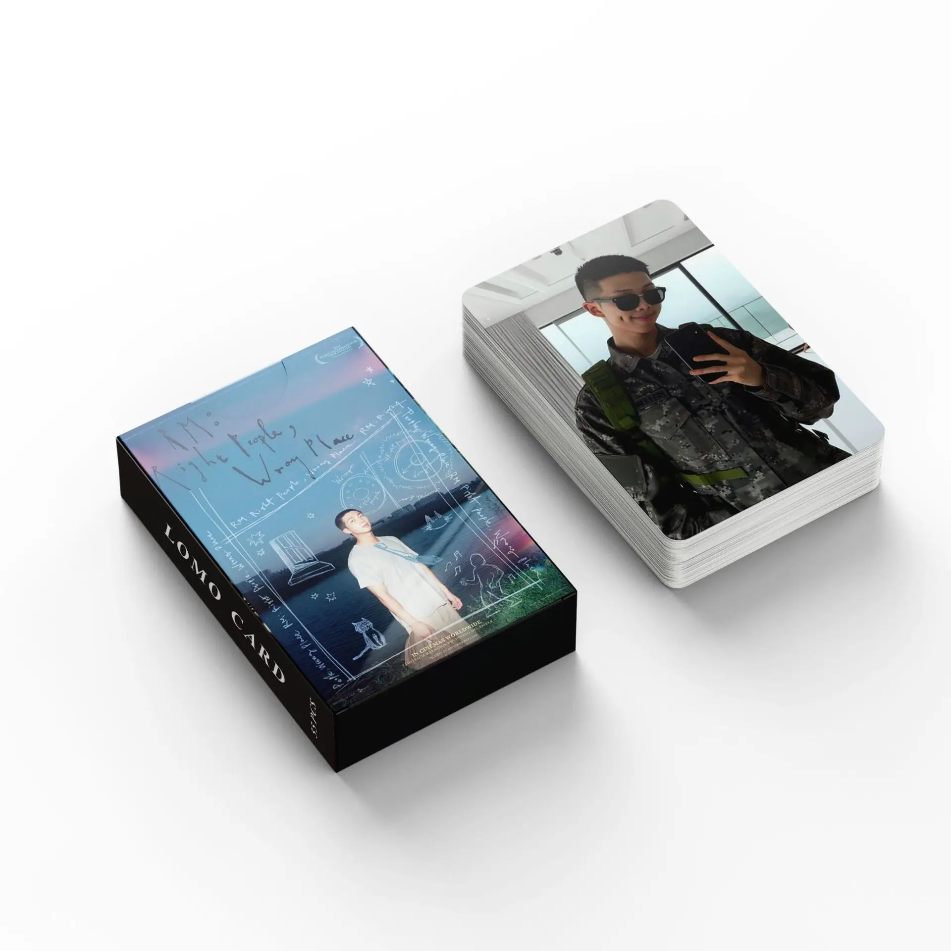 55Pcs/Set Kpop Star Card Lomo Card RM Photo Print Pictures Photocard Fans Collection Postcards Gifts