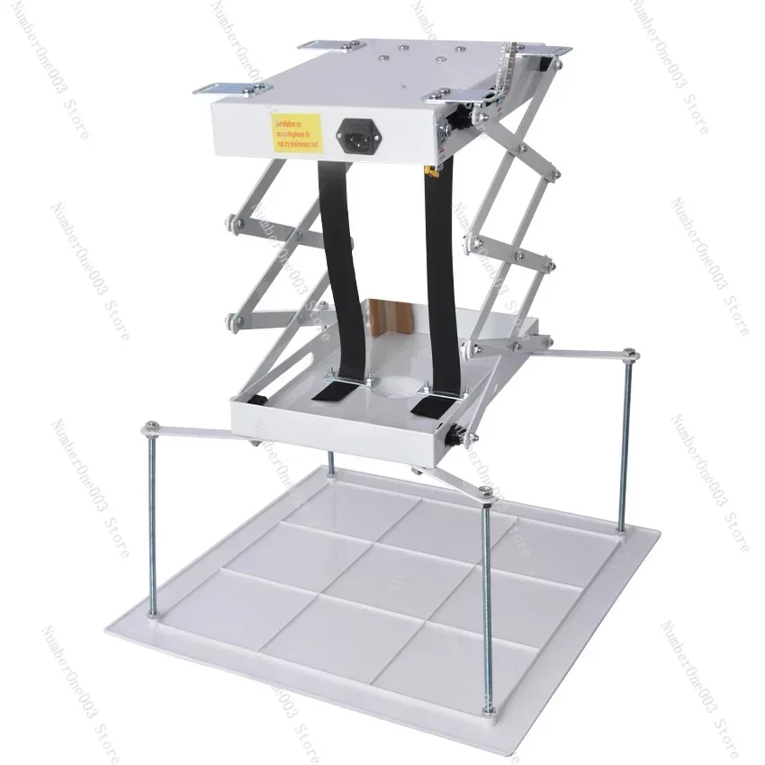 Bermotor Scissor Lift Projector Bracket, 70 cm, Dengan Remote Control, Untuk Bioskop, Gereja, Sekolah