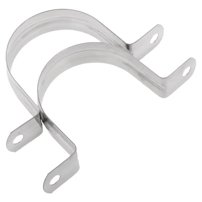 

10 Stainless Steel U-Shaped Pipe Clamps, Half Pipe For Pipe Fittings Pipe Clamp -80Mm