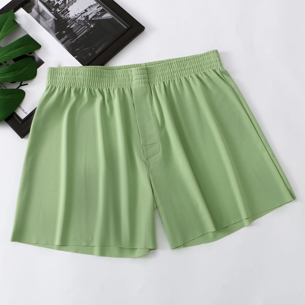 

Men Fashion Shorts Loose Underwear Trunks Stretch Lingerie Boxers Breathable Trunks Soft Pajamas Shorts Sleep Bottoms Underpants