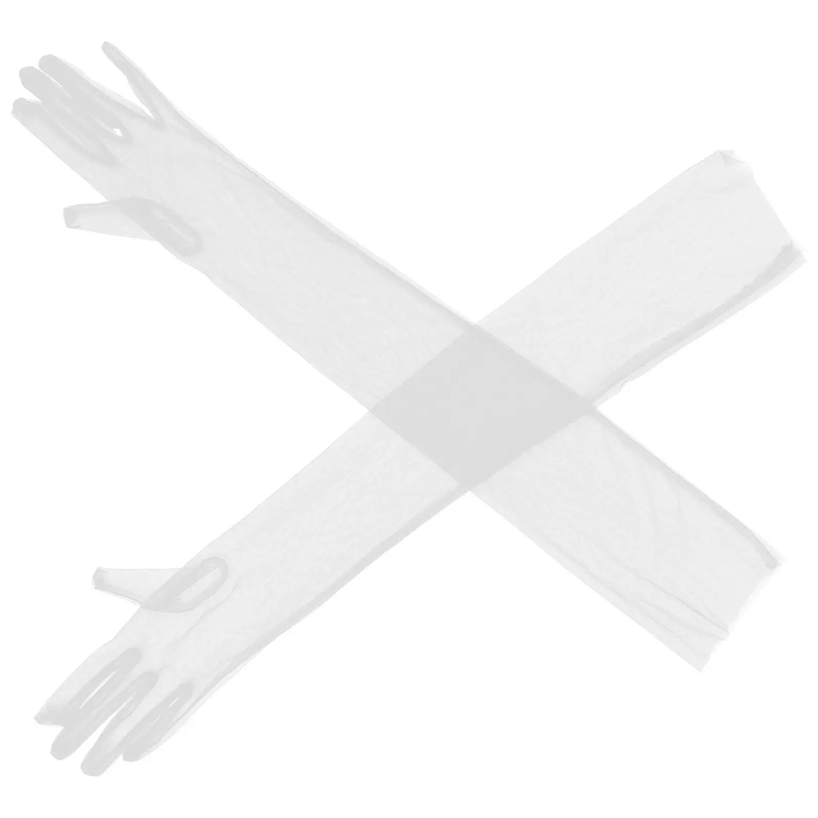 

1 пара тонких прозрачных тюлевых перчаток-сеток для женщин, свадебные, для оперы, стильные аксессуары для рук, длинные женские перчатки для торжественных мероприятий