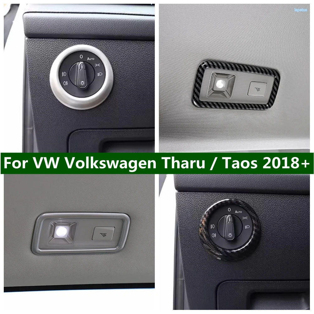 

Reading Lamp Decor Frame Head Light Control Switch Button Cover Trim For VW Volkswagen Tharu / Taos 2018 - 2023 Car Accessories