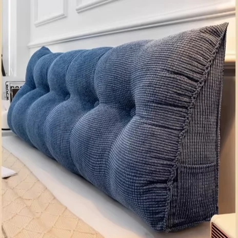 Headboard Cushion Triangle Large Back Bed Soft Bag Pillow Can Be Disassembled and Washed Bedroom Sofa Long Pillow