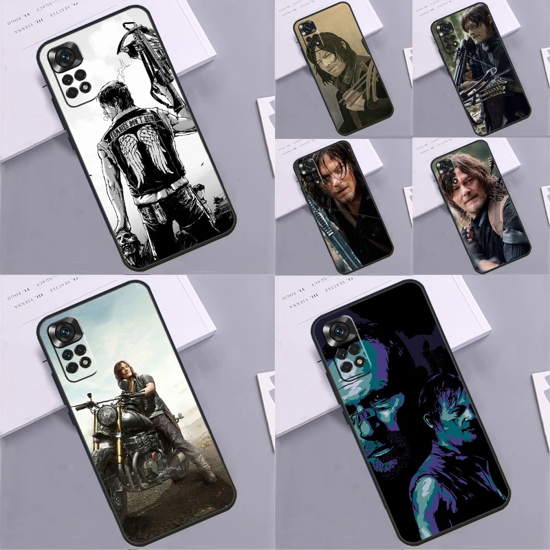 حافظة The Walking Dead Daryl Dixon لهاتف Xiaomi Redmi Note 13 14 Pro 9 10 11 12 Pro 10S 11S 12S Redmi 13C 10C 12C 14C Coque