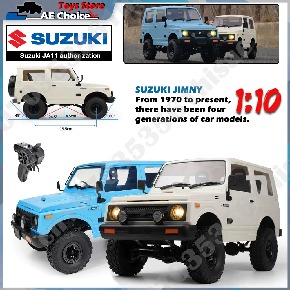 WPL C74 1/10 RC Car Jimny Warrior JA11 Samochód zdalnie sterowany 4WD 2.4G Symulacja gąsienicy Zdalnie sterowany samochód drogowy dla chłopca Zabawka