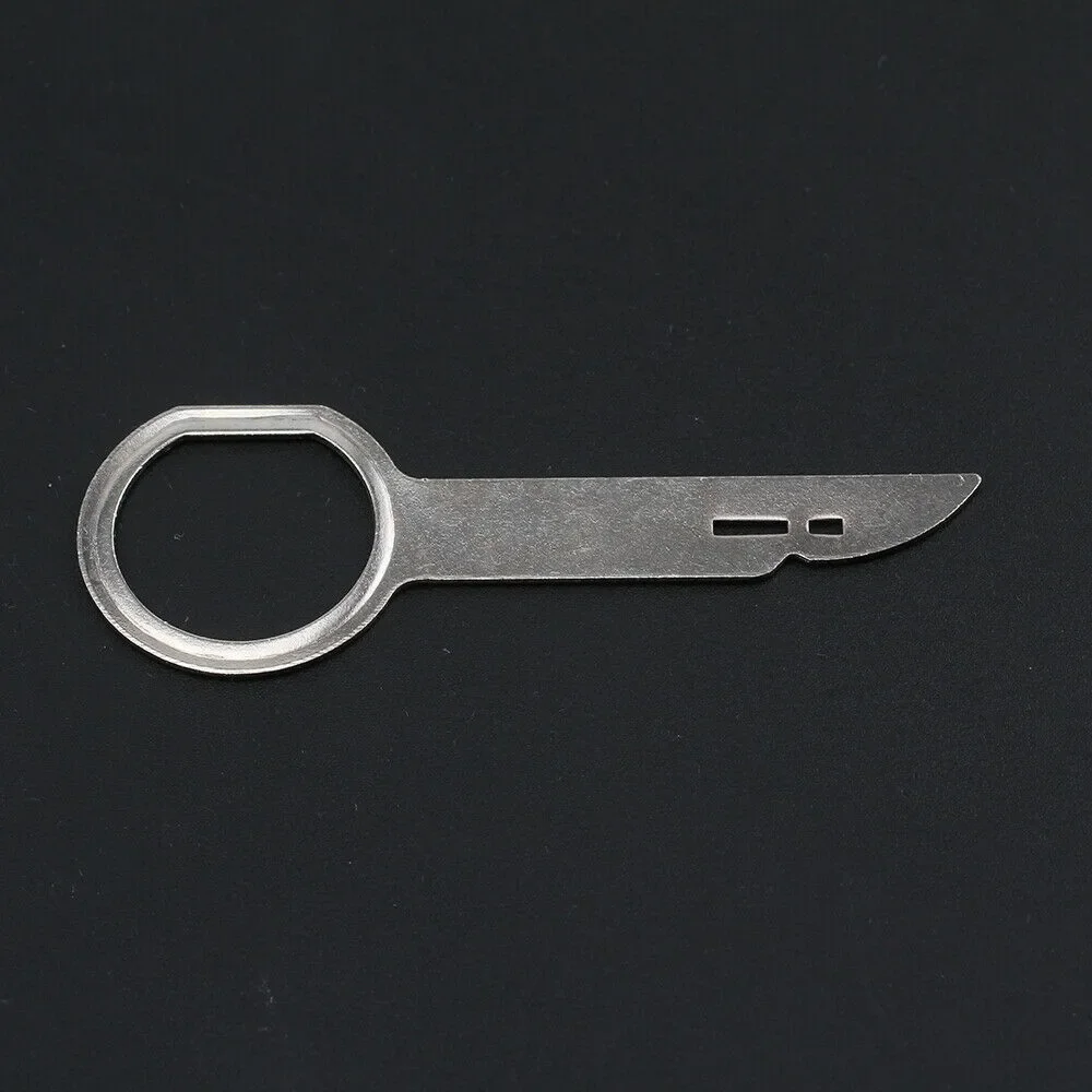 

Replacement Radio Removal Keys Stainless Steel 15*15*0.5 CM 4pcs Radio Removal Release Keys Tool 100% Brand New