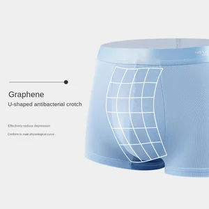 Ece Silk Boxer Herren-Shorts, Herrenkuisas, sexy atmungsaktives feines Höschen, u konvexe Dessous, Großhandel, L-6xl, 4pcs 12 Hauptverkäufe Dessous Nun - №5