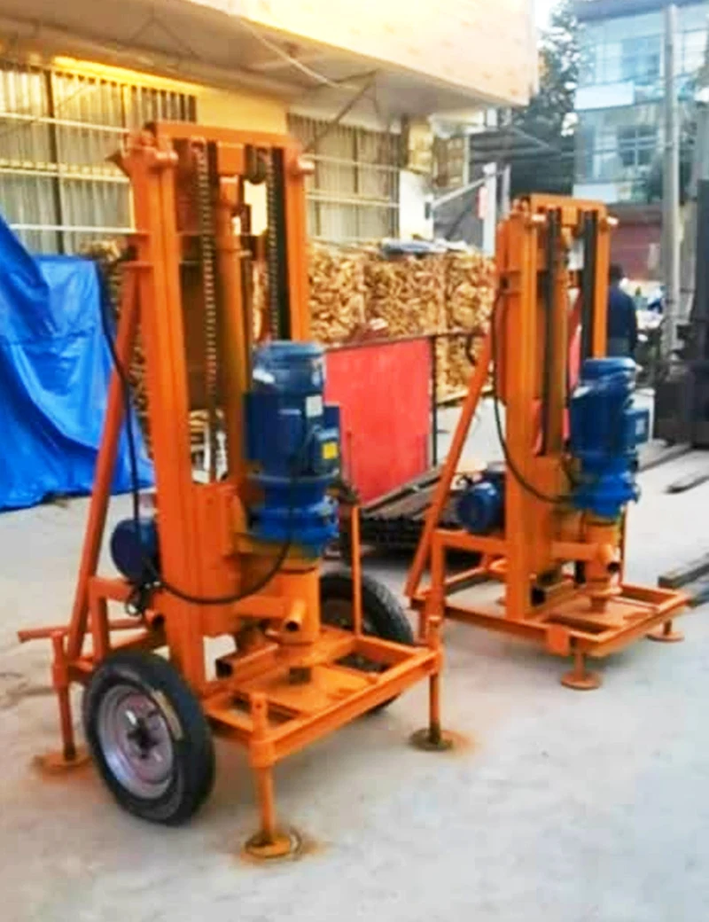 Customized Home Use Portable New 50m 80m Electric Hydraulic Small Water Well Drilling Rigs