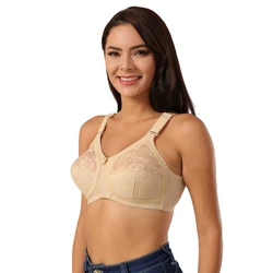 Women's Bra Plus Size Wirefree Sexy Transparent Wide Shoulder Strap