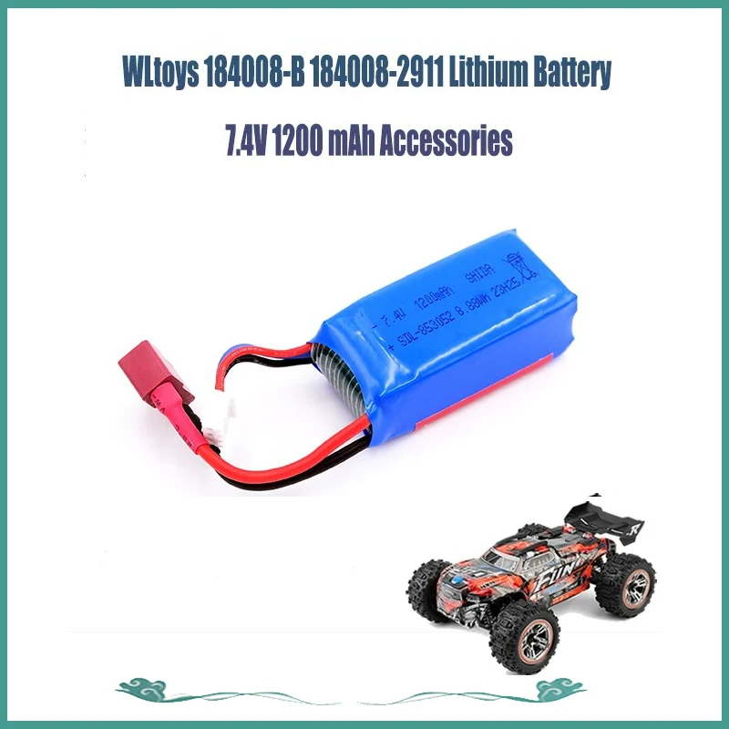 WLtoys 184008 Remote Control ar 184008-B 184008-2911 Lithium Battery 7.4V 1200 mAh Accessories