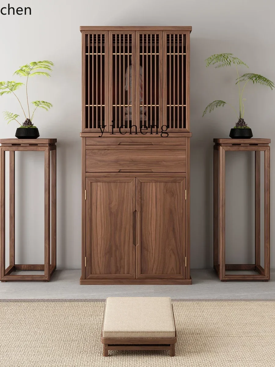 YFY  Buddha Shrine Altar Clothes Closet Shrine Buddha Shrine God of Wealth Bodhisattva Worship Table Buddha Statue Home