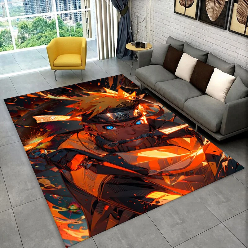 Classic Anime N-Naruto Cartoon I-Itachi Non-Slip Area Rug for Living Room Bedroom Playroom,Carpet Floor Mat Home Decor Holiday