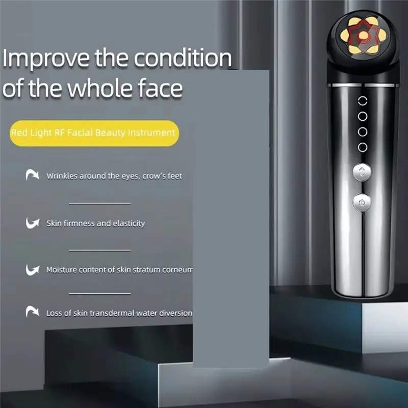 A97G جهاز الوجه مكركرنت الضوء الأحمر أداة نحت الوجه للرقبة والعين العناية بالبشرة مدلك الوجه هدايا مثالية #2
