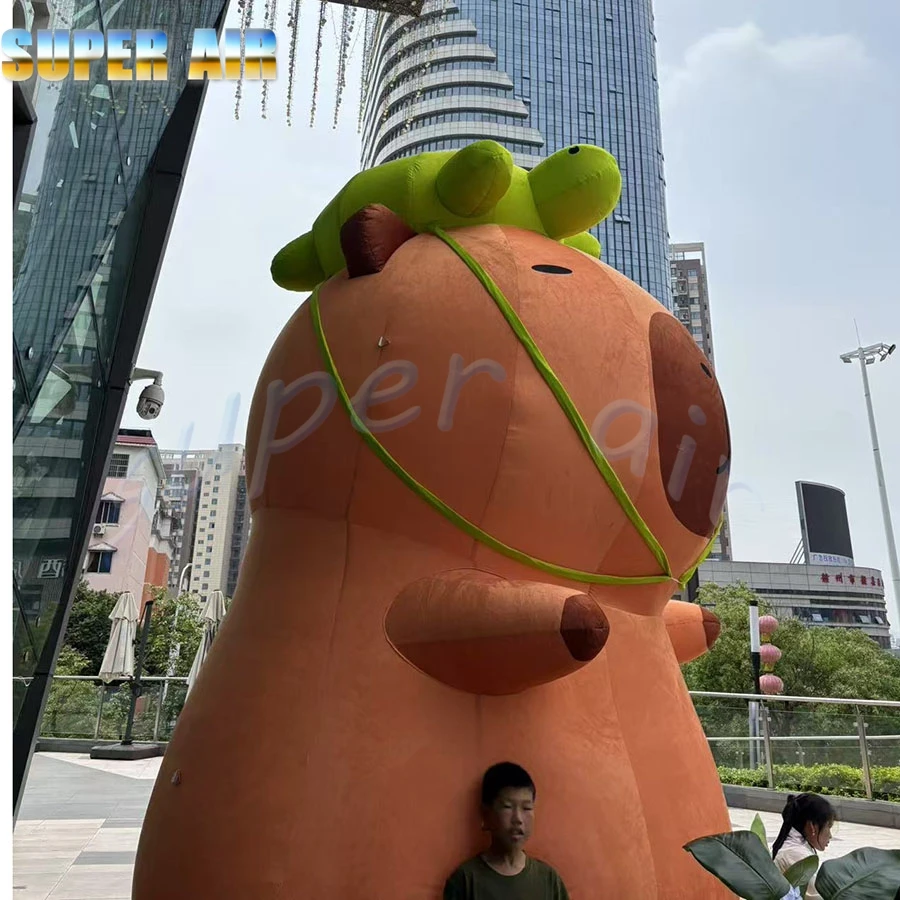 人気の漫画モデル屋外装飾とてもかわいい装飾用インフレータブルカピバラ