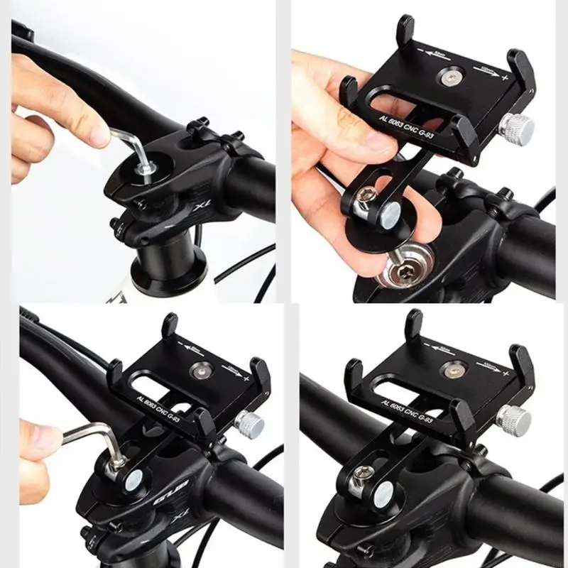 

Bicycles Phone Mount Bike Phone Holder,Handlebar Cellphone Clamp, Scooter Phone Clip for 50-100mm Width Smartphones 896C