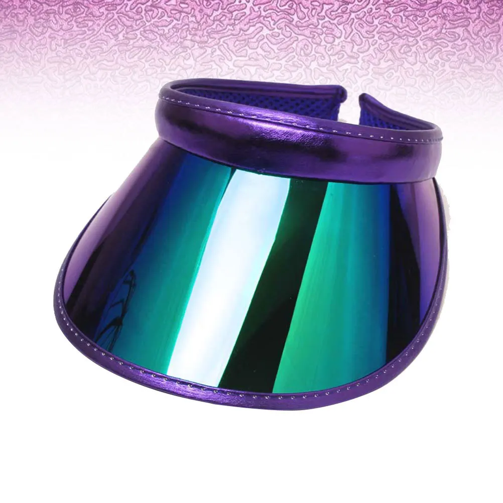 قبعة حماية من الأشعة فوق البنفسجية باللون الأرجواني الداكن خفيفة الوزن بحافة واسعة للشاطئ والسفر والمشي لمسافات طويلة والتخييم والمهرجانات