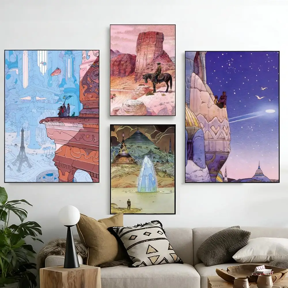 Frameless Poster Home self- waterproof wall sticker, aesthetic decor for living room, bedroom and bar M-Moebius (Jean Giraud) - view 4