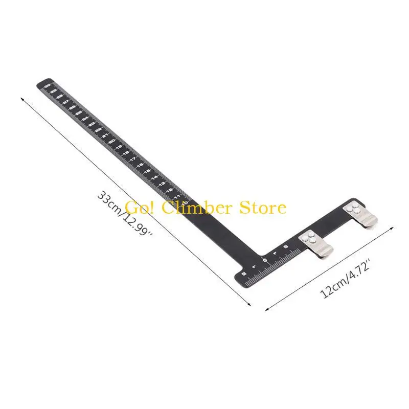 Q84C الرماية القوس مربع L الحاكم الألومنيوم أداة قياس سبيكة الصيد القوس السهم #6