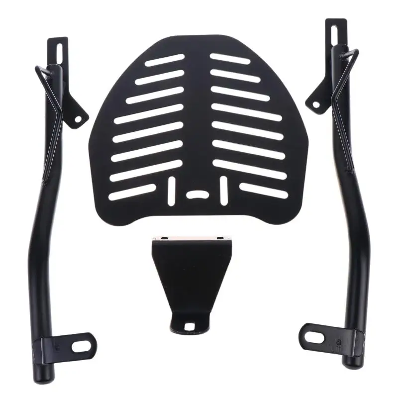 

【L】Motorcycle Top Box Bracket Adjustable Metal Universal Carrier Support for Rear Luggage Storage Easy Installation Touring