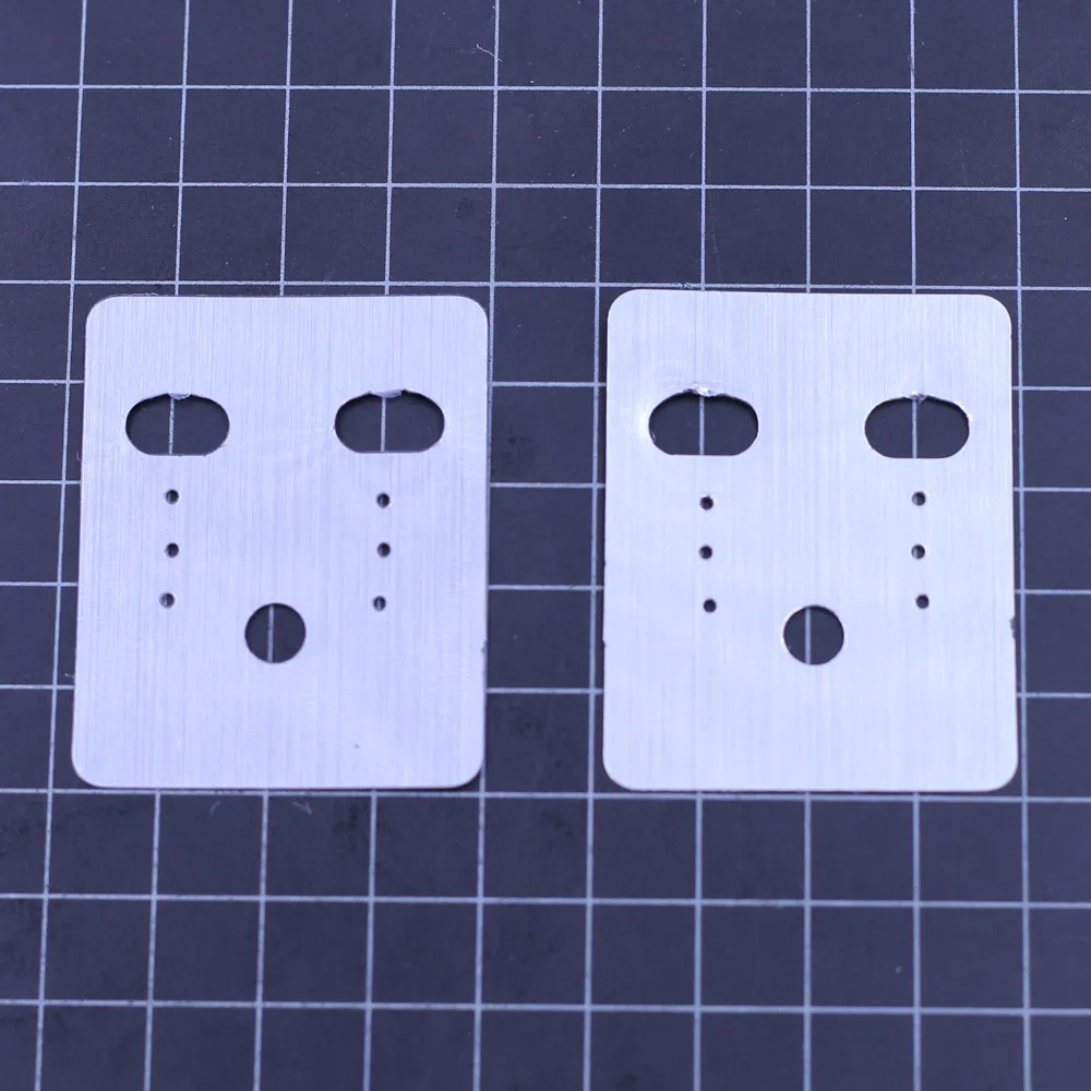 1000Pcs Wholesale Silver Tone Plastic Fashion Jewelry Ear Hooks Earrings Display Cards 48x38mm