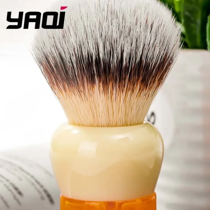 Yaqi Ever-Helpful Щетка для бритья из синтетических волос для мужского влажного бритья — мягкая щетина для гладкой и удобной бритвы
