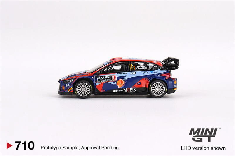 MINI GT 1:64 i20 N Rally1 2023 Rally LHD Diecast Model Car