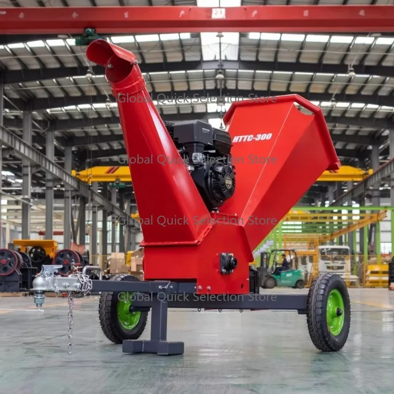 

13.5h-p Wheel Type Mobile Tree Branch Grinder Wood Chipper Machine Tree Branch Chipper Wood Chipper Shredder Crusher