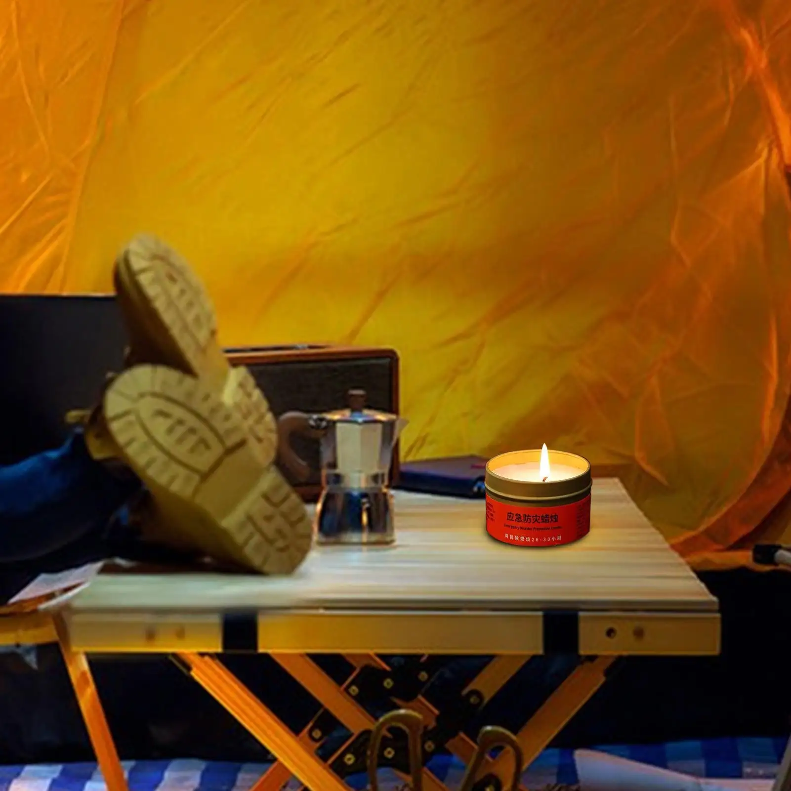 Power Outage Candles Unscented Candles with Jar WindproofSmokeless Long-Lasting Lighting Survival Supply for Home Camping
