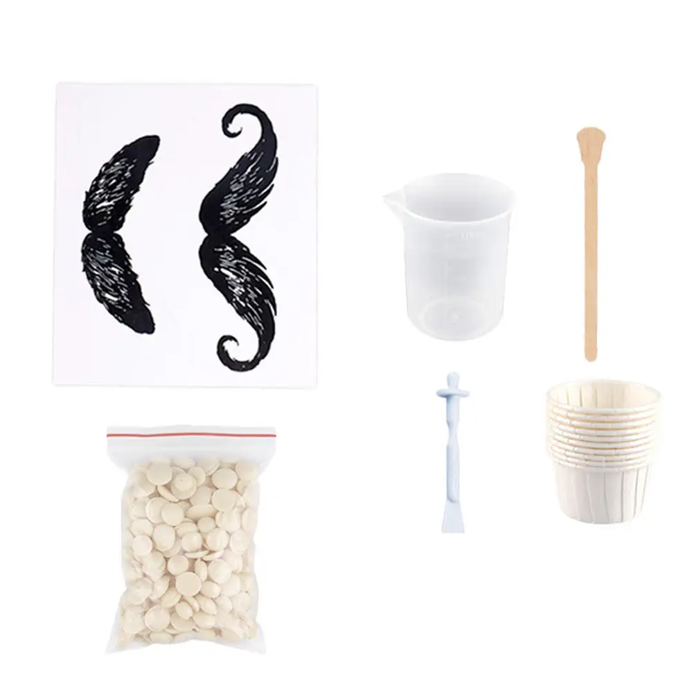 1Set Nose Hair Removal Waxing Kit Solid Wax Beans Nose Wax Sticks Multiuse Nostril Cleaning Tool Safe Comfortable Hair Removal