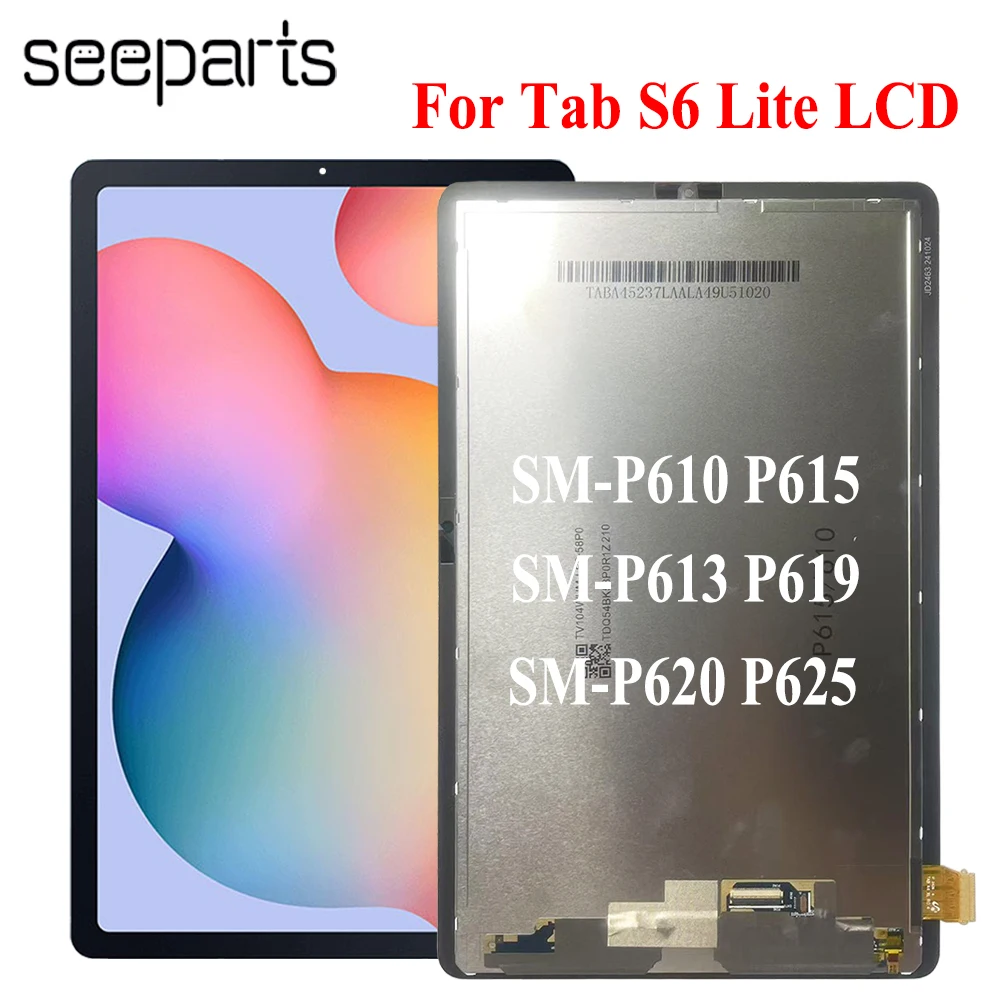 For Samsung Galaxy Tab S6 Lite LCD Display Touch Screen Glass Panel Digitize Replacement Parts